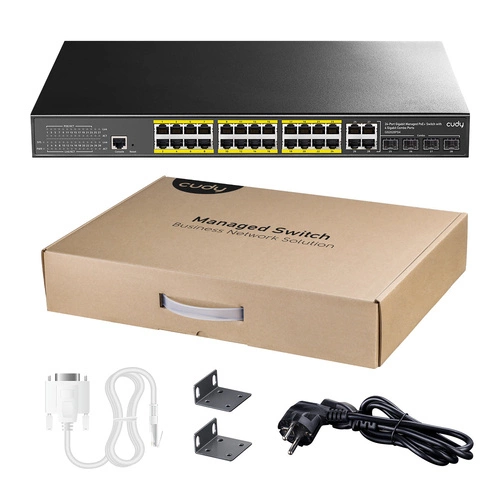 Schalter Cudy GS2028PS4-400W 24x 1Gb 4x RJ-45/SFP 400 W PoE+