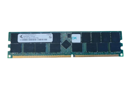 Arbeitspeicher 1x 2GB QIMONDA ECC REGISTERED DDR2 400MHz PC2-3200 RDIMM | HYS72T256220HR