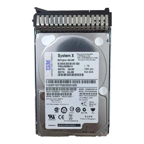 Dedizierte Festplatte für Lenovo-Server 2.5'' 1TB 7200RPM HDD SAS 6Gb/s 00AJ141