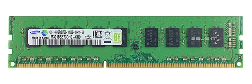 Arbeitspeicher 1x 4GB Samsung ECC UNBUFFERED DDR3  1333MHz PC3-10600 UDIMM | M391B5273DH0-CH9
