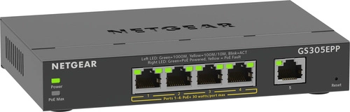 Schalter Netgear GS305EPP-100PES 5x 1Gb 120 W PoE+