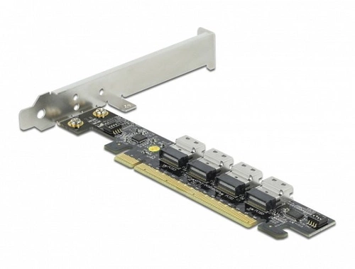 Delock Karte PCI Express x16 do 4 x SFF-8654 4i NVMe - Bifurcation | 89030