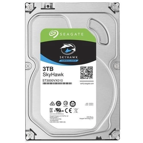 Festplatte Seagate SkyHawk 3.5'' HDD 3TB 5400RPM SATA 6Gb/s 64MB | ST3000VX009