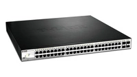 Schalter D-Link DGS-1210-52MP/E 48x 1Gb 4x RJ-45/SFP 370 W PoE+