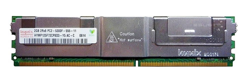Arbeitspeicher 1x 2GB Hynix ECC FULLY BUFFERED DDR2 667MHz PC2-5300 FBDIMM | HYMP125F72CP8D3-Y5