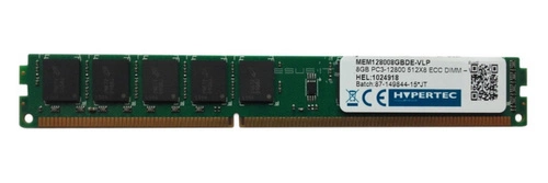 Arbeitspeicher 1x 8GB HYPERTEC ECC UNBUFFERED DDR3  1600MHz PC3-12800 UDIMM | MEM128008GBDE-VLP