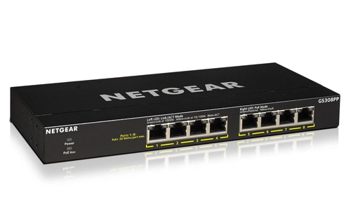 Schalter Netgear GS308PP-100EUS 8x 1Gb 83 W PoE+