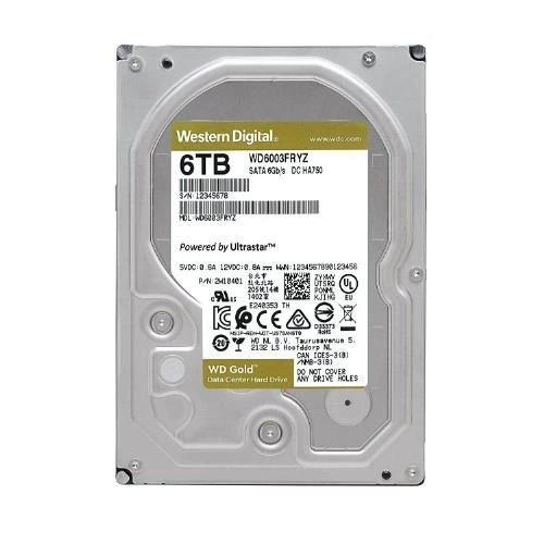 Festplatte Western Digital GOLD 3.5'' HDD 6TB 7200RPM SATA 6Gb/s 128MB | WD6003FRYZ
