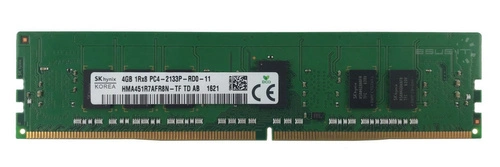 Arbeitspeicher 1x 4GB Hynix ECC REGISTERED DDR4  2133MHz PC4-17000 RDIMM | HMA451R7AFR8N-TF