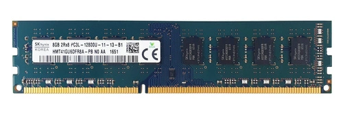 Arbeitspeicher 1x 8GB Hynix NON-ECC UNBUFFERED DDR3 1600MHz PC3-12800 UDIMM | HMT41GU6DFR8A-PB