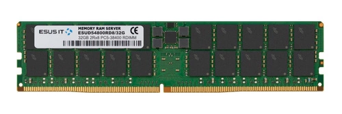 Arbeitspeicher 1x 32 GB ESUS IT ECC REGISTERED DDR5 2Rx8 4800MHz PC5-38400 RDIMM | ESUD54800RD8/32G