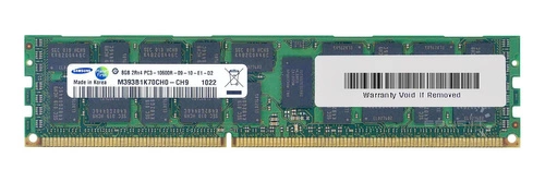 Arbeitspeicher 1x 8GB Samsung ECC REGISTERED DDR3  1333MHz PC3-10600 RDIMM | M393B1K70CH0-CH9