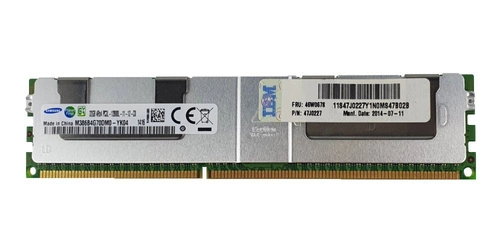 Arbeitspeicher 1x 32GB Samsung ECC LOAD REDUCED DDR3 4Rx4 1600MHz PC3-12800 LRDIMM | M386B4G70DM0-YK0