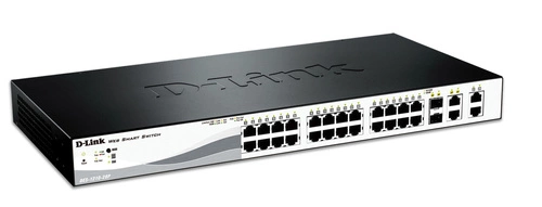 Schalter D-Link DGS-1210-28P 24x 1Gb 4x RJ-45/SFP 193 W PoE+