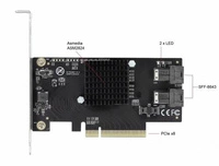 Delock Karte PCI Express x8 do 2 x NVMe SFF-8643 | 90405