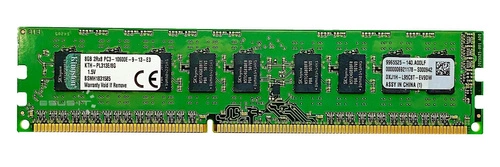 Arbeitspeicher 1x 8GB Kingston ECC UNBUFFERED DDR3  1333MHz PC3-10600 UDIMM | KTH-PL313E/8G