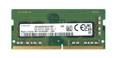 Arbeitspeicher 1x 8GB Samsung SO-DIMM DDR4 3200MHz PC4-25600 | M471A1K43EB1-CWE