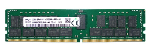 Arbeitspeicher 1x 32GB Hynix ECC REGISTERED DDR4 2Rx4 3200MHz PC4-25600 RDIMM | HMA84GR7CJR4N-XN