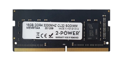 Arbeitspeicher 1x 16GB 2-POWER SO-DIMM DDR4 3200MHz PC4-25600 | MEM5704A