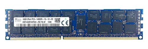 Arbeitspeicher 1x 16GB Hynix ECC REGISTERED DDR3 1866MHz PC3-14900 RDIMM | HMT42GR7AFR4C-RD