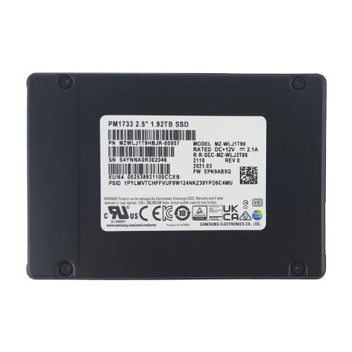 Samsung PM1733 1.92TB 2.5'' NVMe PCIe 4.0 x4/dual port x2  | MZWLJ1T9HBJR MZWLJ1T9HBJR-00007