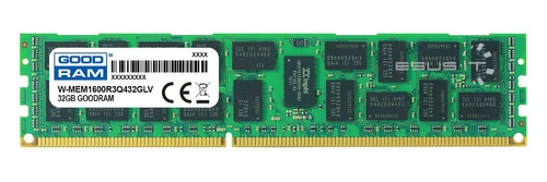 Arbeitspeicher 1x 32GB GoodRAM ECC REGISTERED DDR3 4Rx4 1600MHz PC3-12800 RDIMM | W-MEM1600R3Q432GLV