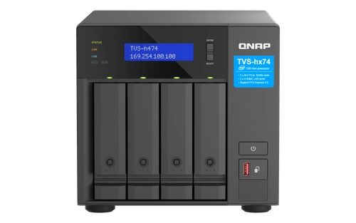 NAS-Server QNAP TVS-h474-PT-8G 4x SSD | HDD SATA 8GB RAM