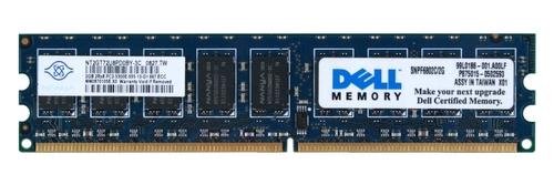 Arbeitsspeicher 1x 2GB DELL PowerEdge & Precision Workstation DDR2 667MHz ECC UNBUFFERED DIMM | SNPF6802C/2G 