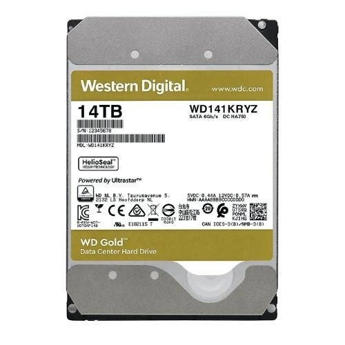 Festplatte Western Digital GOLD 3.5'' HDD 14TB 7200RPM SATA 6Gb/s 512MB | WD141KRYZ