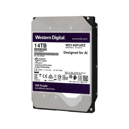 Festplatte Western Digital PURPLE 3.5'' HDD 14TB 7200RPM SATA 6Gb/s 512MB | WD140PURZ