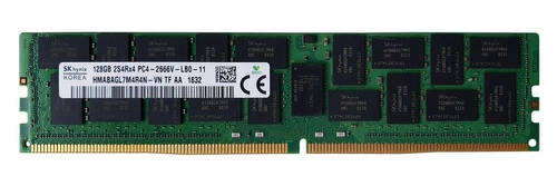 Arbeitspeicher 1x 128GB Hynix ECC LOAD REDUCED DDR4 2S4Rx4 2666MHZ PC4-21300 LRDIMM | HMABAGL7M4R4N-VN
