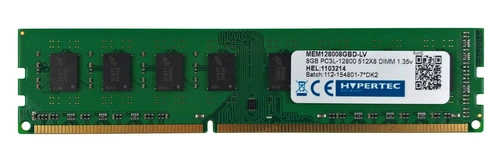 Arbeitspeicher 1x 8GB HYPERTEC NON-ECC UNBUFFERED DDR3 1600MHz PC3-12800 UDIMM | MEM128008GBD-LV