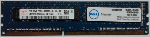 Arbeitsspeicher 1x 2GB DELL PowerEdge & Precision Workstation DDR3 1333MHz ECC UNBUFFERED DIMM | SNPDM0KYC/2G 