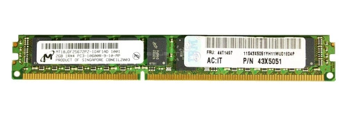 Arbeitsspeicher 1x 2GB IBM ThinkServer & System X DDR3 1333MHz ECC REGISTERED DIMM | 43X5051 