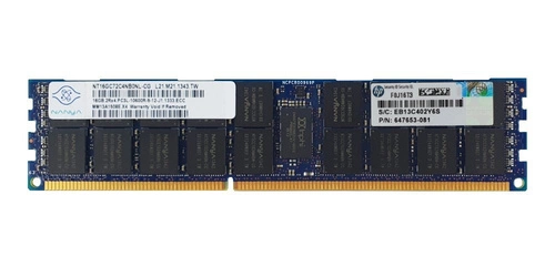 Arbeitspeicher 1x 16GB Nanya ECC REGISTERED DDR3 2Rx4 1333MHz PC3-10600 RDIMM | NT16GC72C4NB0NL-CG