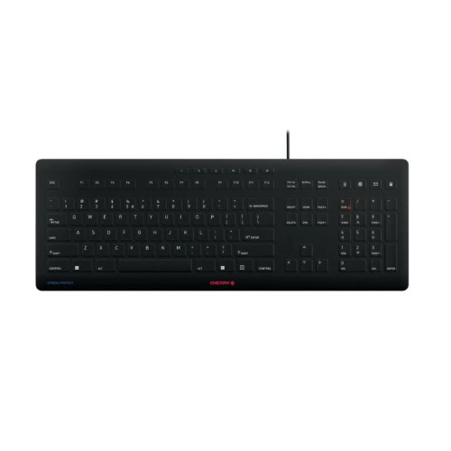Verkabelt tastatur Cherry STREAM PROTECT KEYBOARD QWERTY (EU)