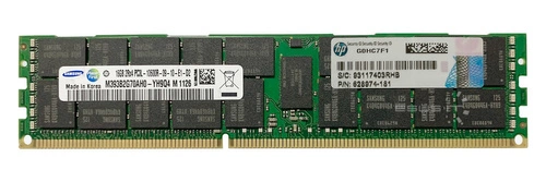 Arbeitspeicher 1x 16GB Samsung ECC REGISTERED DDR3 2Rx4 1333MHz PC3-10600 RDIMM | M393B2G70AH0-YH9
