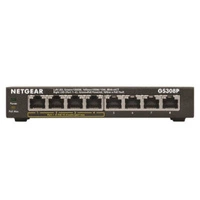 Switch Netgear GS308P-100PES | 192 kB | 16 Gb/s | 8x Ethernet Anschluss