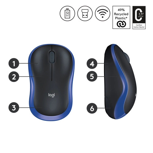 Drahtlos Maus Logitech M185 910-002239