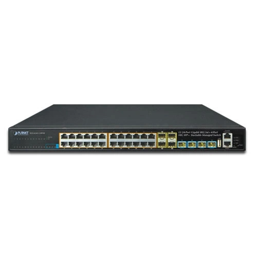 Schalter Planet SGS-6341-24P4X 24x 1Gb 4x SFP | 4x SFP+ 370 W PoE+