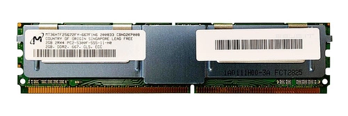 Arbeitspeicher 1x 2GB Micron ECC FULLY BUFFERED DDR2 667MHz PC2-5300 FBDIMM | MT36HTF25672FY-667F1N6