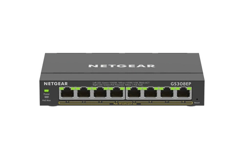 Schalter Netgear GS308EP-100PES 8x 1Gb 62 W PoE+