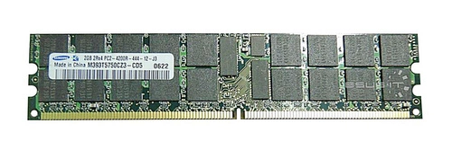 Arbeitspeicher 1x 2GB Samsung ECC REGISTERED DDR2  533MHz PC2-4200 RDIMM | M393T5750CZ3-CD5