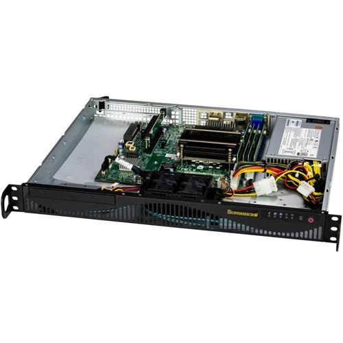 Serverplattform Supermicro 1U 511R-ML SYS-511R-ML Intel x 1 DDR5 x 4 1 x 3.5" SATA PSU 1