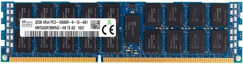 Arbeitspeicher 1x 32GB Hynix ECC REGISTERED DDR3 1333MHz PC3-10600 RDIMM | HMT84GR7BMR4C-H9