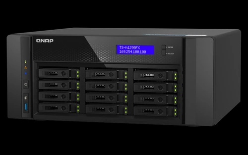 NAS-Server QNAP TS-h1290FX-7232P-64G 13x SSD SATA, U.2 NVMe 64GB RAM
