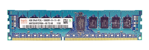 Arbeitspeicher 1x 4GB Hynix ECC REGISTERED DDR3 2Rx8 1333MHz PC3-10600 RDIMM | HMT351R7CFR8A-H9
