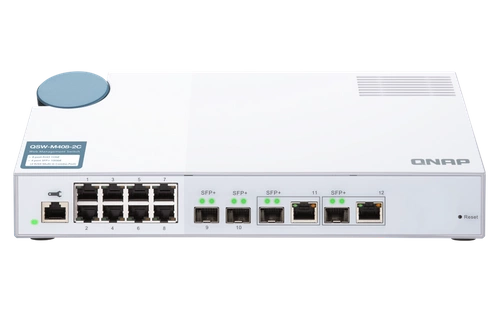 Schalter QNAP QSW-M408-2C 8x 1Gb 2x SFP+ 2x RJ-45/SFP+