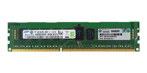 Arbeitspeicher 1x 4GB Samsung ECC REGISTERED DDR3 1Rx4 1600MHz PC3-12800 RDIMM | M393B5270DH0-CK0