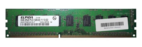 Arbeitspeicher 1x 4GB ELPIDA ECC UNBUFFERED DDR3  1600MHz PC3-12800 UDIMM | EBJ41EF8BDWA-GN-F
